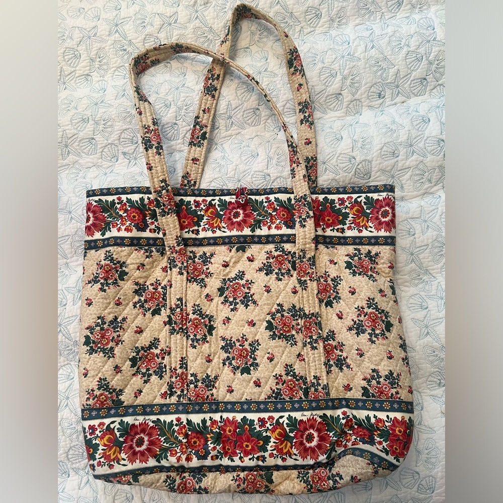 Vintage Vera Bradley Spring 1993 Tea Garden Classic Large Tote